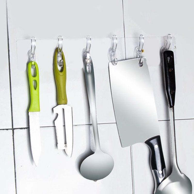 🔥HOT SALE 49% OFF🔥MULTIFUNCTIONAL TRANSPARENT 6 HOOKS-1