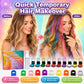 💥 HALF PRICE — LAST DAY! 🌈 12-Color Temporary Hair Chalk Set – Vibrant Shades, Easy Clamp-On Use 🎨 Washable, No Bleach Needed ✨ Instant Color for  Ideal for Birthdays, Halloween, Concerts & Cosplay 🎃