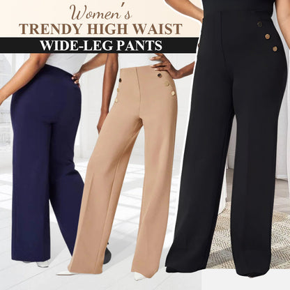 💥Hot Sale 50% Off💖Women's Plus Size High Stretch High-Waist Wide-Leg Pants