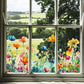 ✨LAST DAY SALE 50% OFF!💐Colorful Floral Bouquet Window Sticker🖼️
