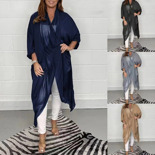 Summer's Day Sale - 50% OFF🎁 Silk Loose V-Neck Top (Free Shipping)