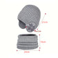 Winter Beanie Hat Scarf Sets Warm Knit Hat-12
