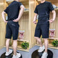 🎉Summer New Arrival👕Men's Short Sleeve Top & Shorts 2-Piece Set