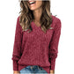 🍂Autumn Hot Sale 70% OFF🔥Women's V Neck Long Sleeve Solid Sweater