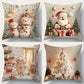 Elegant Christmas Decorative Pillow Covers (4-Piece Set) for Cozy Holiday Vibes!