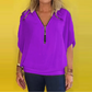 💕Mother's Day Special Offer💕Women's Chiffon Zip-up Neck Casual Top