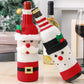 Christmas Decorative Santa Wine Bottle Cover-4