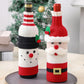 Christmas Decorative Santa Wine Bottle Cover-5