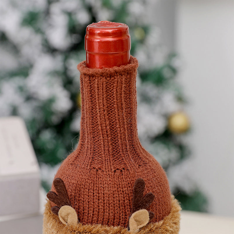 Christmas Decorative Santa Wine Bottle Cover-11