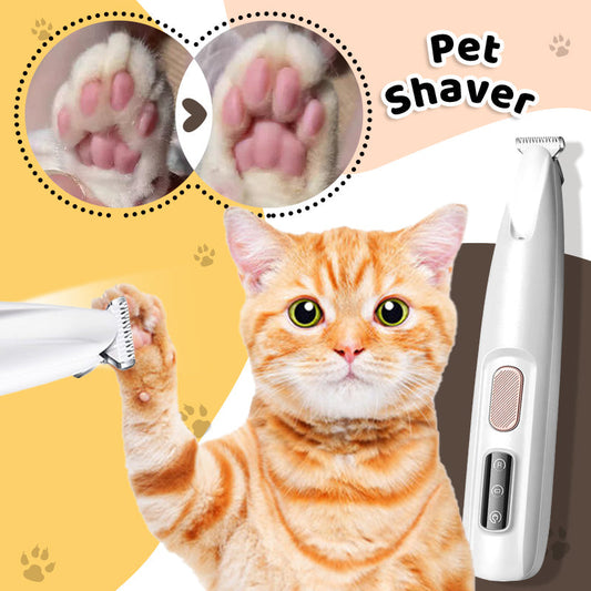 🎉Summer Promotion 50% OFF! 💥⏳Waterproof Rechargeable Pet Shaver with LED Light