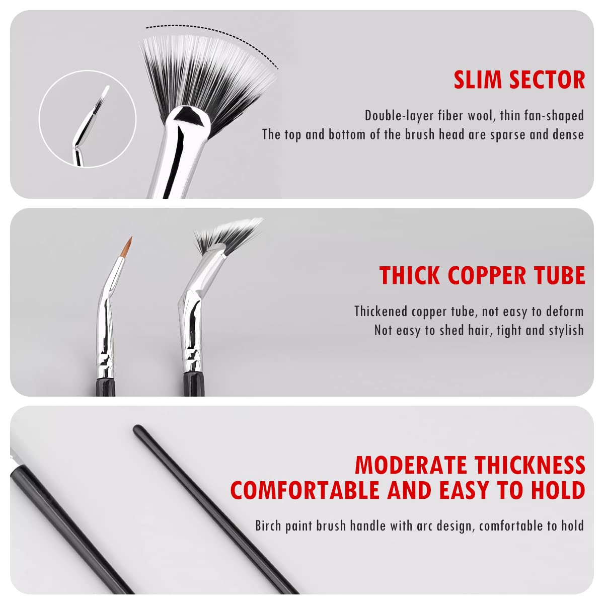 🎁Buy 1 Get 1 Free🔥🔥Folding Angle Scalloped Lash Brush-8