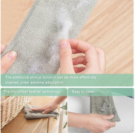 Multifunction Retractable Microfiber Dust Brush Gap Mop-3