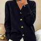 🌸Women's Casual Autumn Plain Yarn Buttoned Cardigan