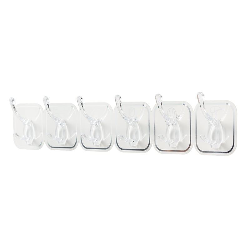 🔥HOT SALE 49% OFF🔥MULTIFUNCTIONAL TRANSPARENT 6 HOOKS-9
