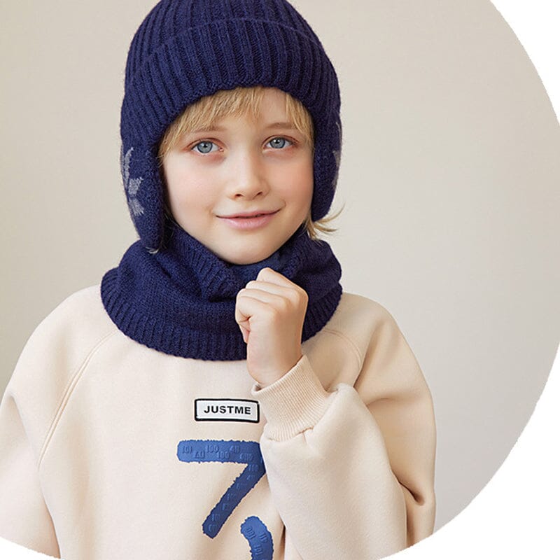 Winter Beanie Hat Scarf Sets Warm Knit Hat-5