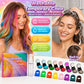 💥 HALF PRICE — LAST DAY! 🌈 12-Color Temporary Hair Chalk Set – Vibrant Shades, Easy Clamp-On Use 🎨 Washable, No Bleach Needed ✨ Instant Color for  Ideal for Birthdays, Halloween, Concerts & Cosplay 🎃