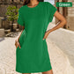 🔥2026 New Arrivals💞Women's Relaxed Roll Sleeve Pocket Dress