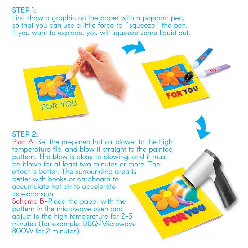 DIY Bubble Popcorn Drawing Pens (6 PCs)-2