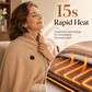 🔥 Half-Price Offer & Last Day 🧣 Portable Electric Heated Blanket Shawl – 15s Fast Heat, 3 Temperatures, USB 🔥 Wearable, Non-Slip, Lightweight,Hands-Free Warmth for Office, Home & Travel 🛋️
