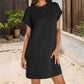 🔥2026 New Arrivals💞Women's Relaxed Roll Sleeve Pocket Dress