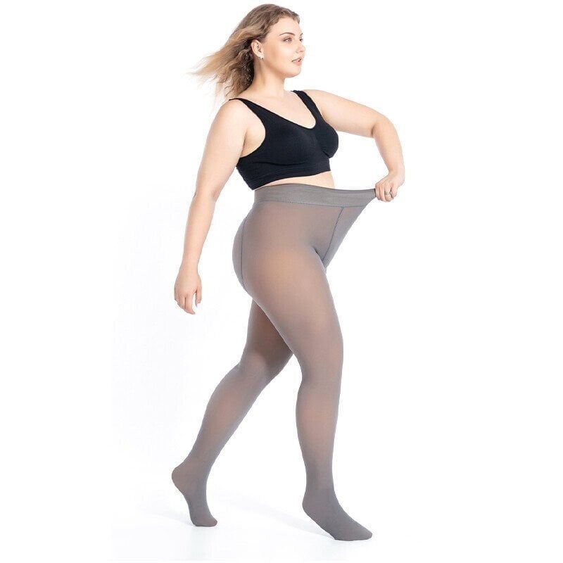 🎉BUY 2 GET 10%OFF🔥-Flawless Legs Fake Translucent Warm Plush Lined Elastic Tights-12