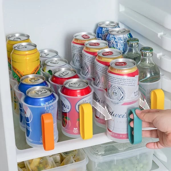 🔥Aufbewahrungsbox für Küchenkühlschrank, transparente gekühlte Bier- und Coladosen, Space Can Organizer Aufbewahrungsbox-7