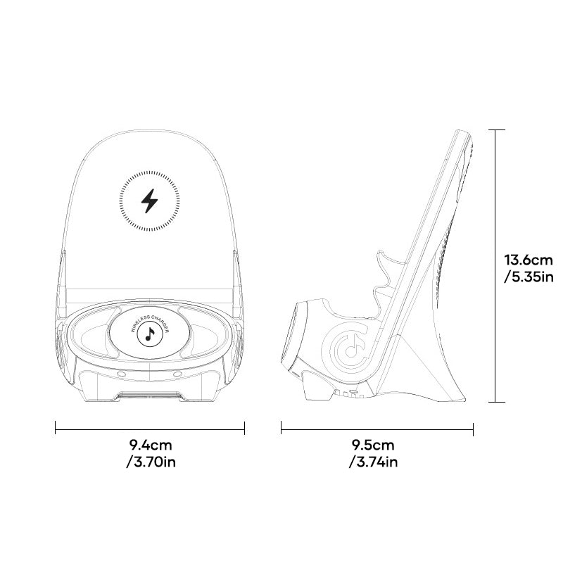 Mini Chair Wireless Fast Charger Multifunctional Phone Holder-11