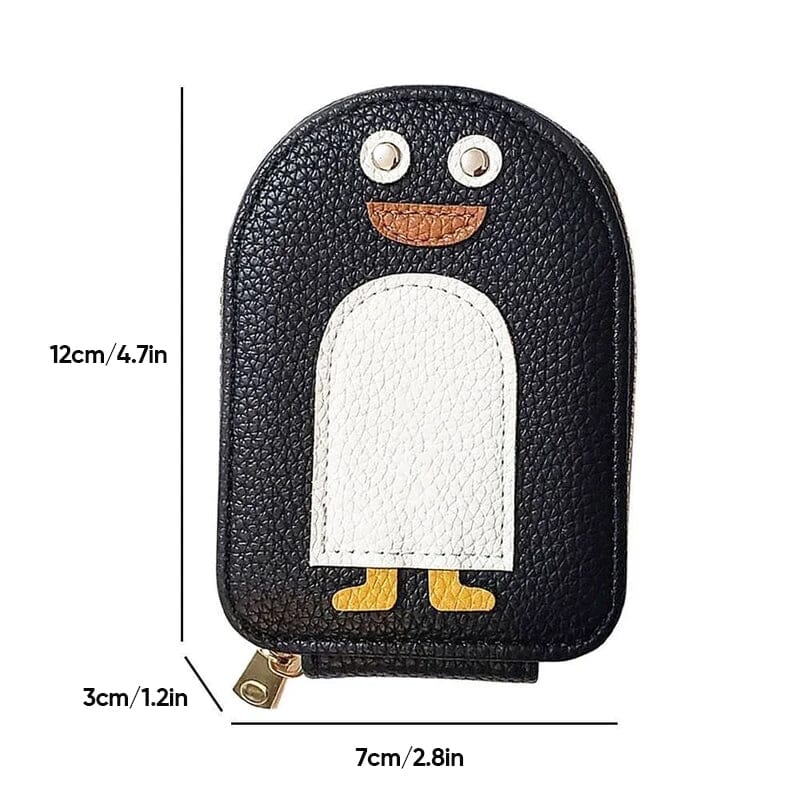 Cute Penguins PU Credit Card Coin Wallet-13