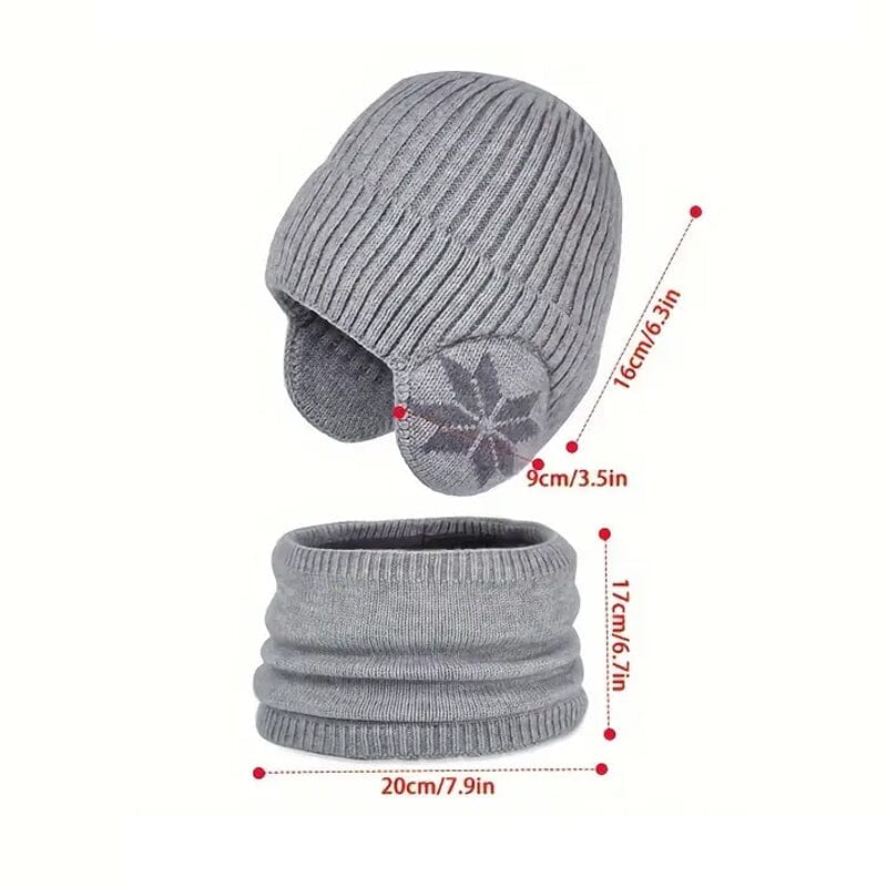 Winter Beanie Hat Scarf Sets Warm Knit Hat-13
