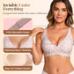 💗💗💗LAST DAY SALE 50% OFF⚡50K+ SOLD!💕 Jelly Wireless Womens Comfortable Wireless Bras Push Up Bralettes Seamless Tshirts Bras Deep V Everyday Bras