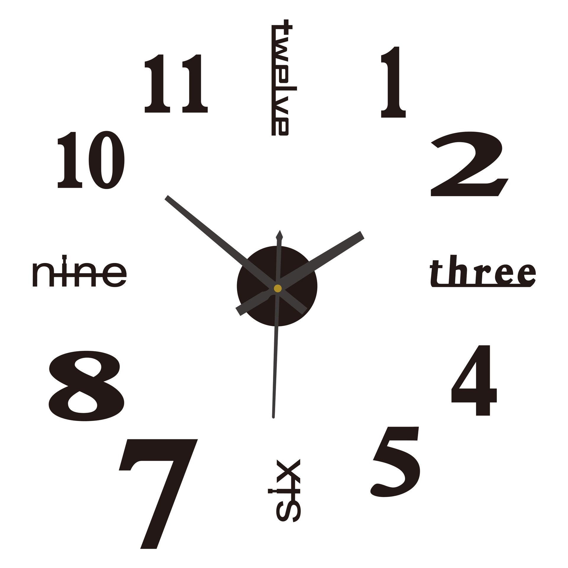 🔥Last Day Promotion 49%OFF🔥 3D Wall Decal Decorative Clock-6