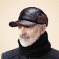 ⛄️HOT SALE 50% OFF🧢Vintage Men's Earflap Winter Hat✨Soft Plush Lining Faux Leather Cap🧊Cold Resistant For Walking Camping & Travel