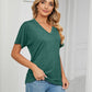 💕Summer Hot Sale 50% OFF🌷🔥Women's V Neck Dolman Tops with Side Shirring