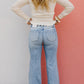 💥Last Day! Hurry up!!✨FREE SHPPING✈️👖High Rise Vintage Wash Tummy Control Top Straight Leg Jeans