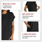 🔥2026 New Arrivals💞Women's Relaxed Roll Sleeve Pocket Dress