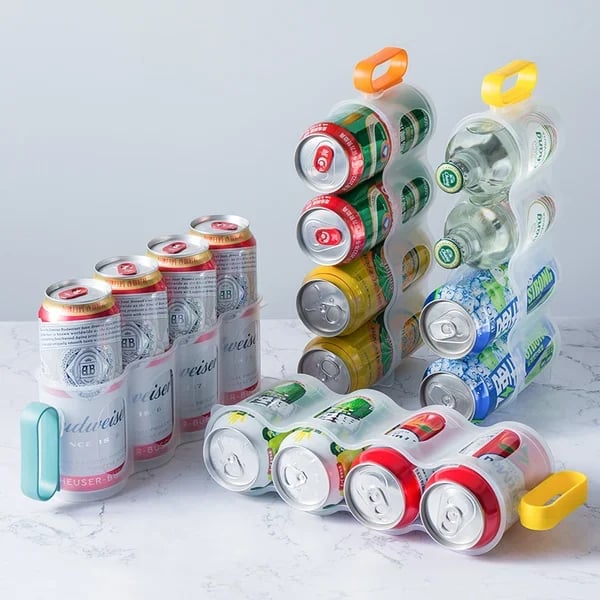 🔥Aufbewahrungsbox für Küchenkühlschrank, transparente gekühlte Bier- und Coladosen, Space Can Organizer Aufbewahrungsbox-6