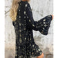 💖Big Promation!🔥💖Women's Comfortable Midi Dress with Geometric Print and V-Neckline