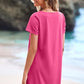 🔥Limited Time Sale 50% OFF🔥Women's Casual Square Neck Pocket Short Sleeve Dress with Pockets