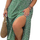 💃Summer Hot Sale 50% OFF💗Plus Size Split Floral Print Boho Maxi Dress