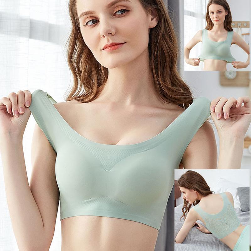 Ice Silk Comfort Plus Size Ultra-thin Bra-3