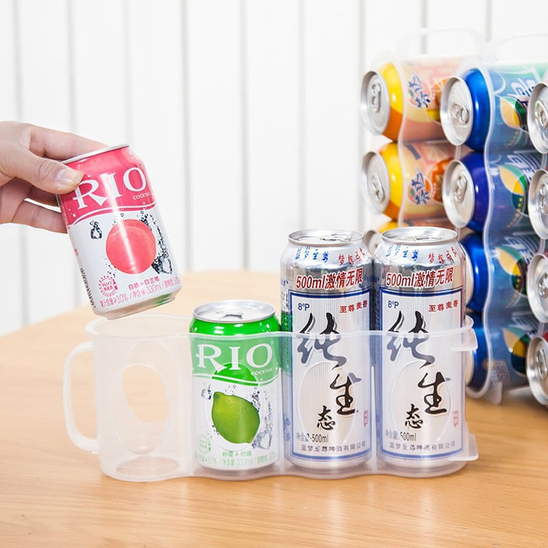 🔥Aufbewahrungsbox für Küchenkühlschrank, transparente gekühlte Bier- und Coladosen, Space Can Organizer Aufbewahrungsbox-3