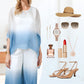 Mesh Mix Dip Dye Loose Flowy Top & Trouser Set🌺FREE SHIPPING🌺