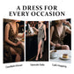 Women's Deep V-Neck Leopard Print Slit Dress