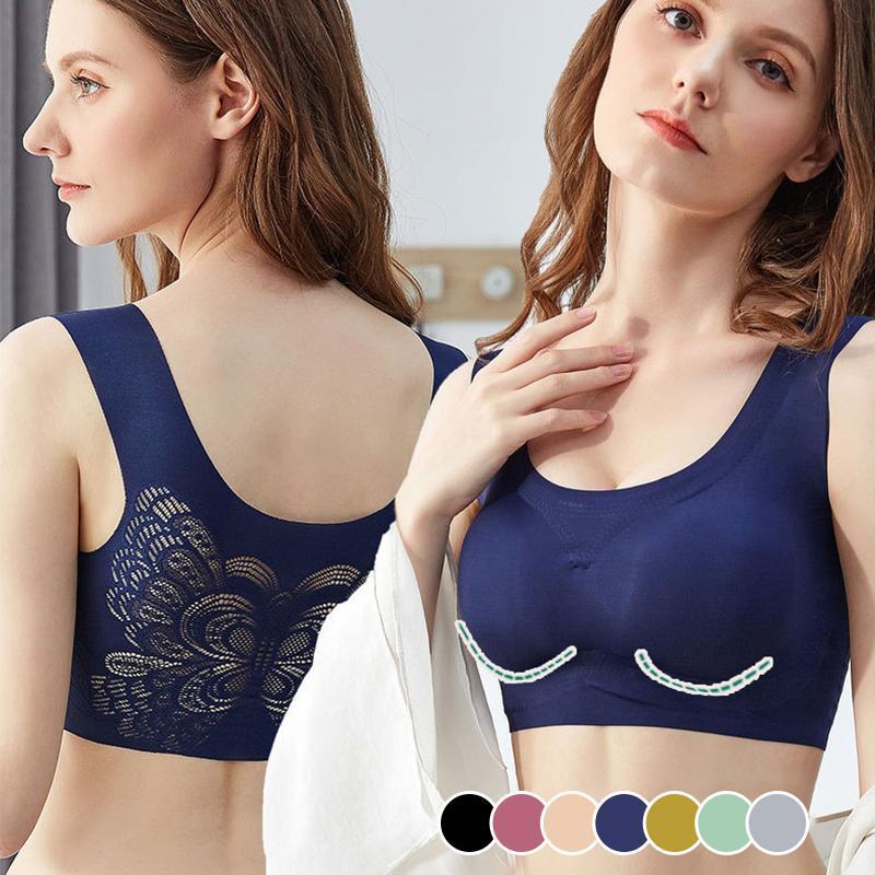 Ice Silk Comfort Plus Size Ultra-thin Bra-2
