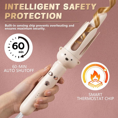 🔥HOT SALE 50% OFF💇Automatic Curling Wand🐻Negative Ion Hair Care🌡️3 Temp Settings✨Anti-Scald French Hair Curler✨Easy DIY French Wave Styling