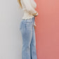 💥Last Day! Hurry up!!✨FREE SHPPING✈️👖High Rise Vintage Wash Tummy Control Top Straight Leg Jeans