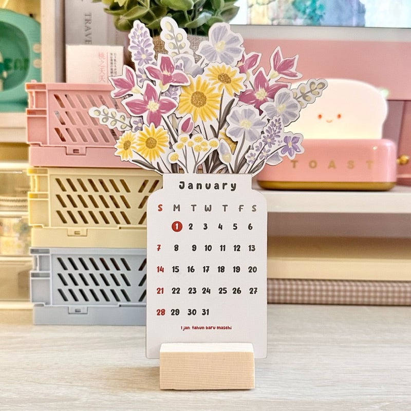 💐2024 Bloomy Flowers Desk Calendar-Buy 2 Get Free Shipping-7