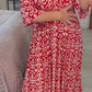 🔥LAST DAY SALE 49% OFF🔥Bohemian Casual Print V-neck Waist Wrap Long Dress