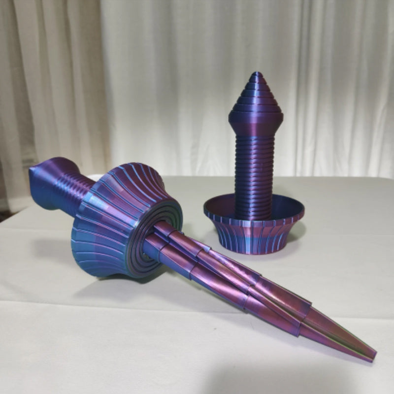 3D Printed Retractable Spiral Sword-4