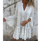 💖Big Promation!🔥💖Women's Comfortable Midi Dress with Geometric Print and V-Neckline